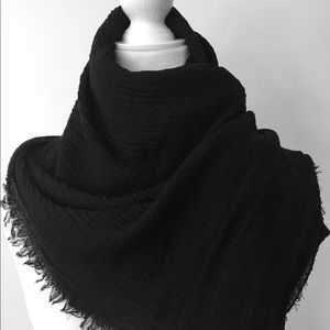 Soft Black Scarf / Shawl / Wrap